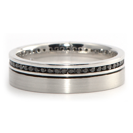 Black Diamond Men's Wedding Band