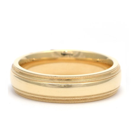 Yellow Gold Mens Wedding Ring