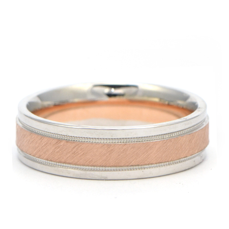 Rose Gold Men's Wedding Band