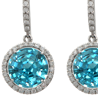 Blue Zircon Gemstone Jewelry