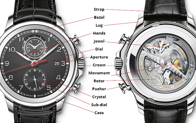 Diagram of a Watch - Timepiece Anatomy | Wixon Jewelers