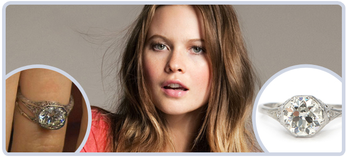 Art deco engagement rings celebrity