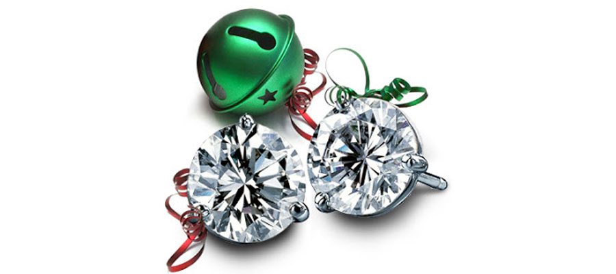 Blog-jingle-bells Stud earrings with a jingle bell