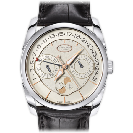 Parmigiani Fleurier Tonda Quator PFC272 Mens Watch White Gold