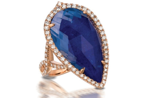Blue Lapis Gemstone Ring