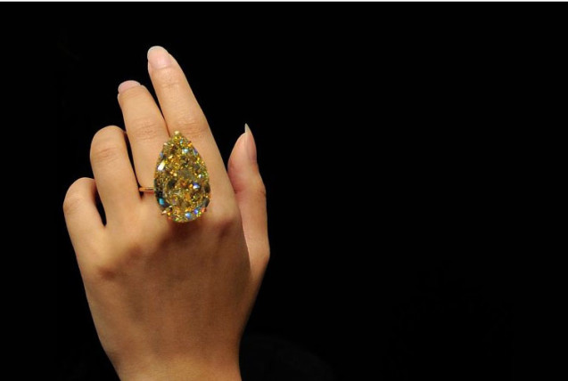 Sun-Drop Fancy Yellow Diamond - HUGE | Wixon Jewelers