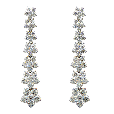 Flower Petal Diamond Earrings - Drop & Dangle | Wixon Jewelers