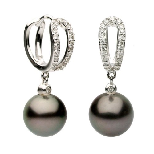 Tahitian Pearl Jewelry Necklaces Strands Wixon Jewelers Black Tahitian Pearl Earrings