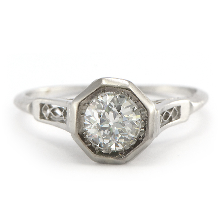 Vintage Old European Engagement Ring | Wixon Jewelers