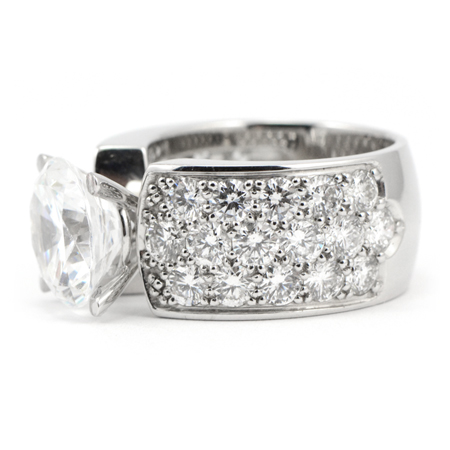 wide engagement ring band diamond rings pave bands halo thick jewelers wixon wixonjewelers mens shank