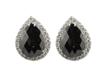 black earrings