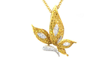 Butterfly necklace pendant
