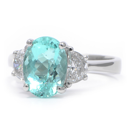 Paraiba Tourmaline & Diamond Ring | Wixon Jewelers
