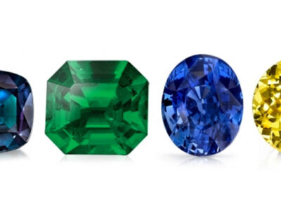 Four colored gems