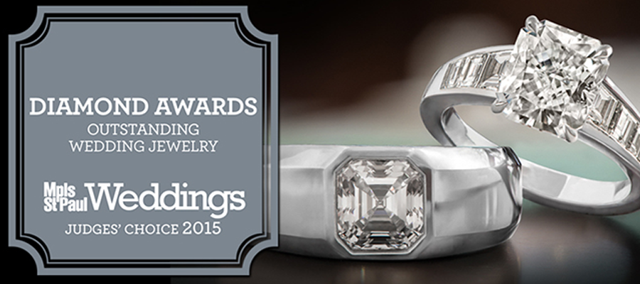 Blog-award Diamond awards outstanding wedding jewelry Mpls St. Paul Weddings Judges' Choice 2015