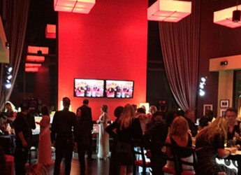 People gathered at a party