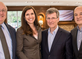 Group photo of Dan & Hope Wixon, Michel Parmigiani, Thierry Collot