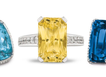 Colored gemstone rings
