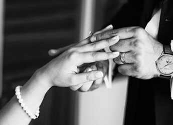 Wedding ring and watch