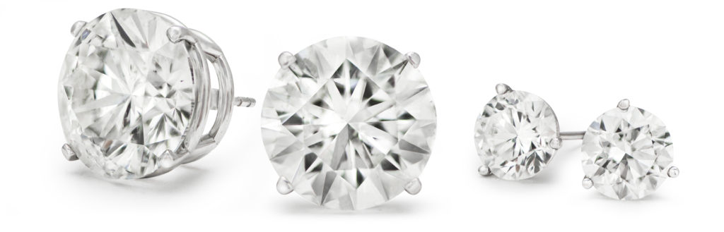 diamond stud earrings