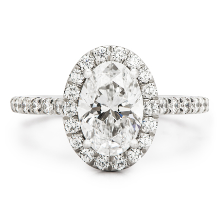 oval diamond halo platinum engagement ring
