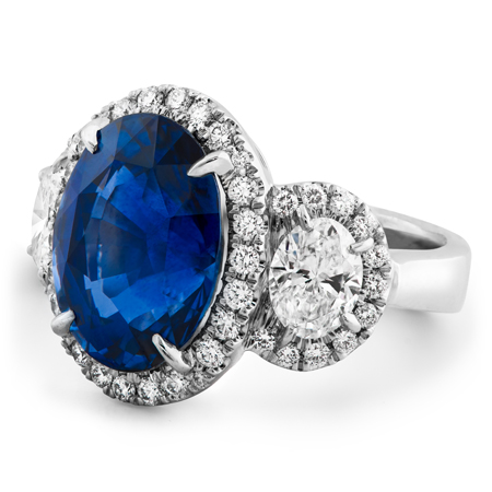 Ceylon Sapphire & Diamond Ring