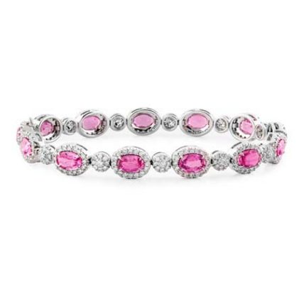 Rare Pink Sapphire Bracelet - One of a Kind Jewelry | Wixon Jewelers