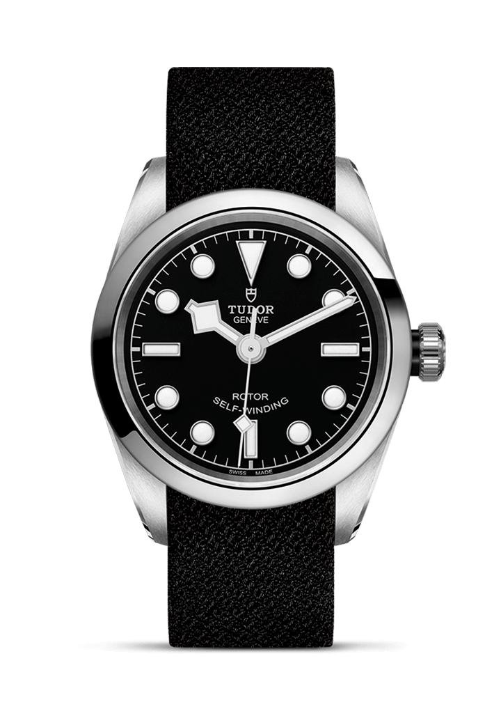 TUDOR Black Bay 32 Black Dial Fabric Strap