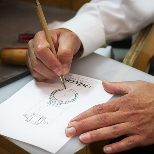 Step-2-designer's-sketch Custom Jewelry in Minneapolis