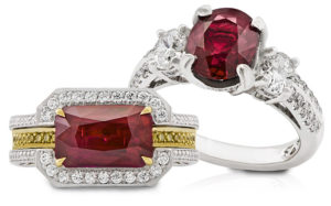 Two ruby rings 