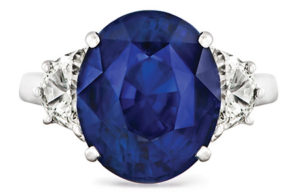 Oval Sapphire Diamond Ring