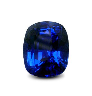 Blue Sapphire Cushion Cut Gemstone