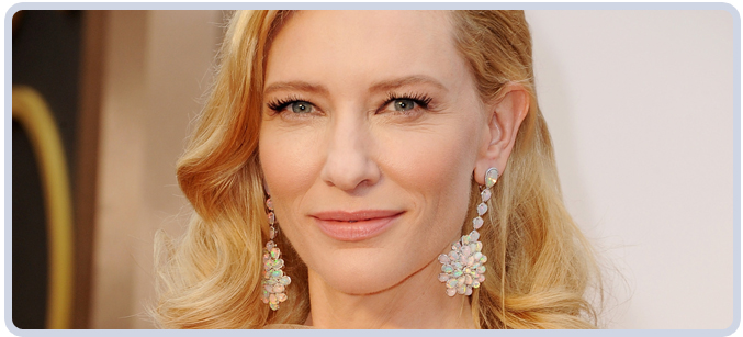 Cate Blanchette's Opal Earrings at 2014 Academy Awards