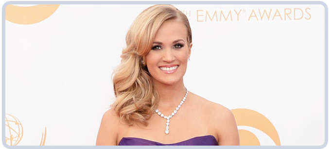 Carrie Underwood's diamonds at 65th Emmy Awards in 2013