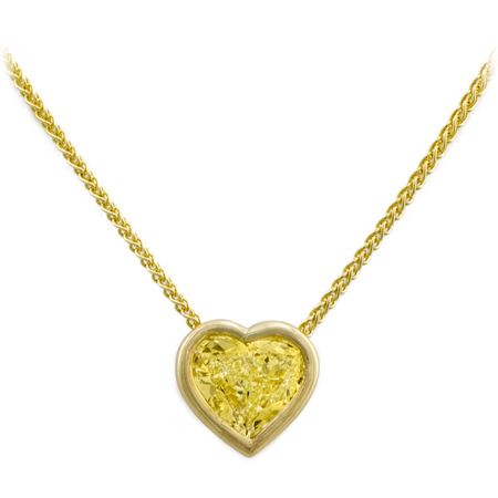 Custom Heart Shaped Diamond Pendant