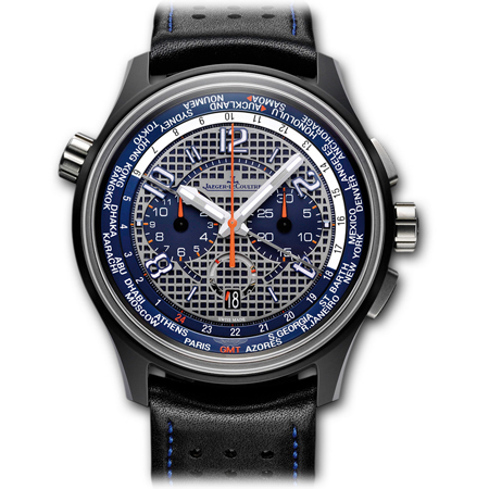 Jaeger LeCoultre AMVOX5 Men's Watch with World Time and Chronograph