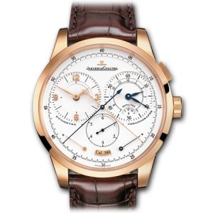 Duométre á Quantiéme Lunaire Men's Watch by Jaeger LeCoultre in Yellow Gold