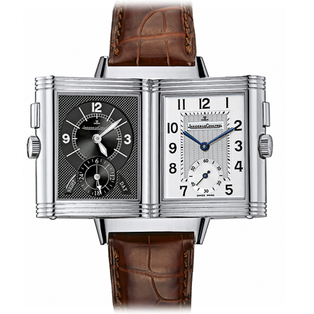 Jaeger LeCoultre Reverso Duo Men's Watch Dual Dials