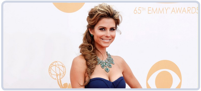 Maria Menounos Emerald Jewelry at 65th Emmy Awards