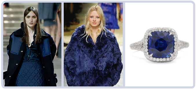 Blue Sapphire Runway Jewelry in Fashion 