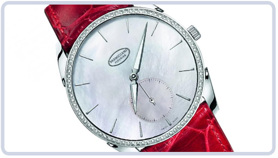 Tonda 1950 Ladies Watch with Red Strap by Parmigiani Fleurier