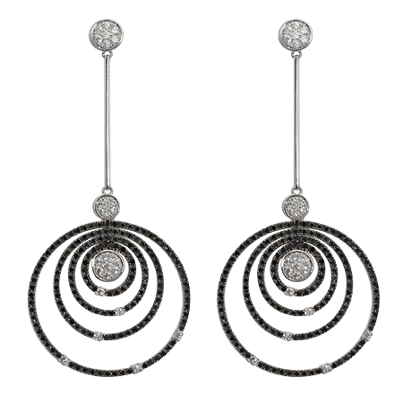 Black Diamond Drop Earrings from Roberto Coin