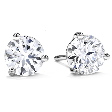 Round Brilliant Cut Diamond Stud Earrings