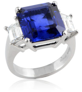 Custom Blue Sapphire Ring