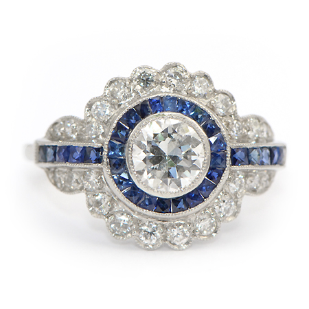 Vintage Platinum Engagement Ring