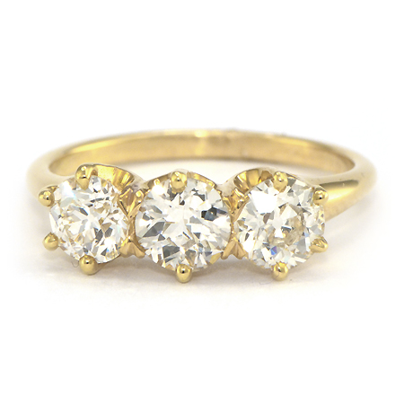 Vintage Yellow Gold Diamond Engagement Ring