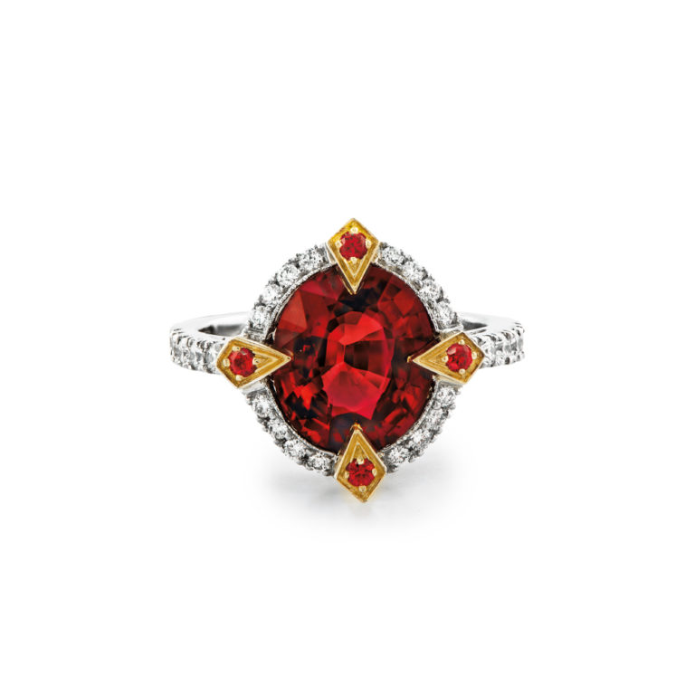 Red Spinel Custom Ring | Wixon Jewelers