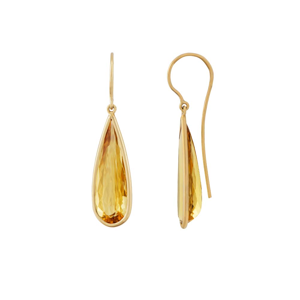 Yellow Beryl Drop Earrings | Wixon Jewelers