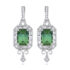 Emerald-Cut Tourmaline Earrings