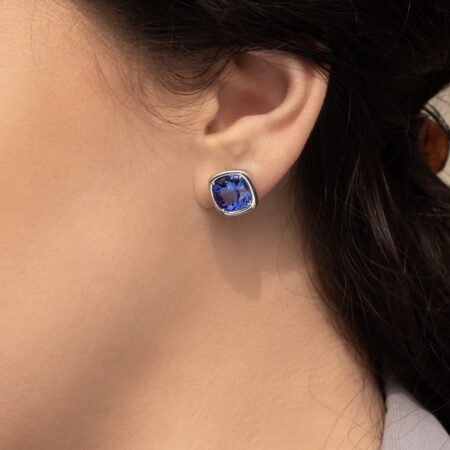 Tanzanite Stud Earrings